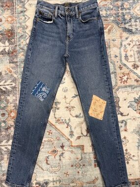 Polo by Ralph Lauren Dark Blue Skinny Jeans with Patch Accents